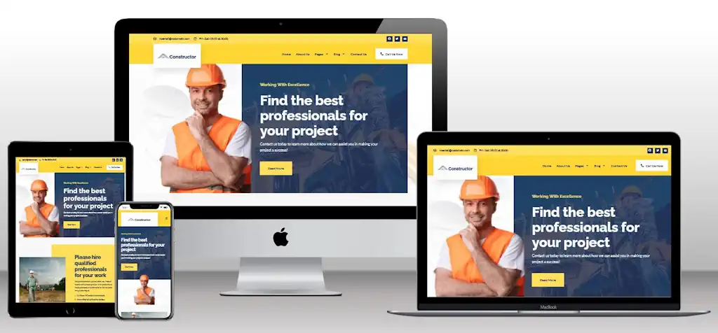Tradie Website Mockup